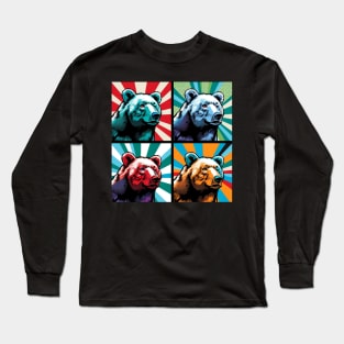 Arctic Artistry - Pop Art Glacier Bear Long Sleeve T-Shirt